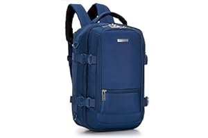 WITTCHEN Wielofunkcyjny plecak podróżny 2 w 1 | 40x25x20 cm | Bagaż podręczny z wieloma przegródkami, tylna kieszonka z systemem RFID | Torba kabinowa | Plecak do samolotu Ryanair/Wizzair/LOT |