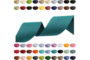 CARTONARE Gurtband 2m 5m 10m 50m, 50 Farben, Breite 10mm 15mm 20mm 25mm 30mm 40mm 50 mm Taschengurt Polypropylen Ideal für DIY-Projekte, Handarbeiten & Outdoor (549) Türkis, 30mm x 2m