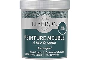 Libéron Peinture meuble à base de caséine, Bleu Pétrole 500 ML