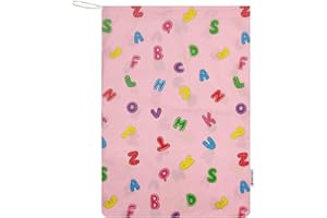 Panini Tessuti Sacchetto Asilo per bambino e bambina porta indumenti cambio asilo sacca nido 100% Cotone 46x60 cm