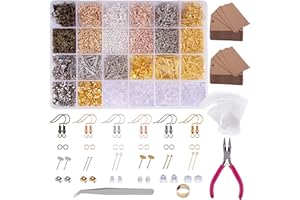 BQTQ 4240 Piezas Kit para Hacer Pendientes Suministros para Hacer Pendientes Kit de Fabricación de Joyas Ganchos para Pendientes Kit para Hacer Bisutería