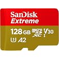 Carte MicroSD SanDisk Extreme Pro 128GB | 170MB/s | A2, U3, V30 | Résistante Extreme | Adapter SD Inclus