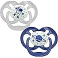 Dr Brown's Natural Flow Advantage Glow in The Dark Soother - Stage 2 (6-18 Months), Blue, 2 Pack