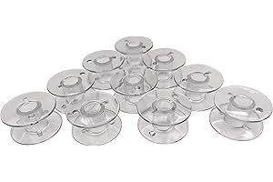 ZickZackNaehmaschine 10 bobine di plastica per macchina da cucire Bernette London 3/5/7/8 e Chicago 7