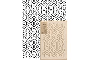 NAKLEO Plantillas para Pintar Paredes Grandes 59x95cm, Remolino Hexágono Patrón, Stencil Plástico y Reutilizable, Geométrico Papel Pintado, Dibujo Manualidades DIY Casa Decoración