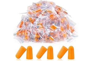 LiteTour 50 pares de tapones para los oídos para cancelación de ruido, tapones para los oídos de espuma ultra suave para dormir, ronquidos, cancelación de ruido, tapones reutilizables para los oídos