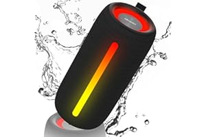 oraolo Cassa Potente Bluetooth, Altoparlante Portatile Wireless con Suono Stereo Potente da 24W, Luci RGB, Bluetooth 5.4, Supporto AUX/TF Card, Impermeabile IPX6 per Esterno, Adatto per Feste