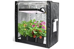 Growerz Small Grow Tent for AeroGarden Indoor Garden, Mini Grow Tent for Hydroponics Growing System,Protection Enclosure for Indoor herb Garden :48x35x55 CM