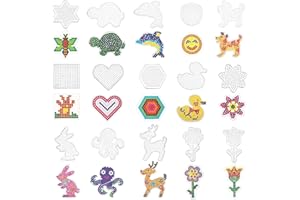 RNHDLY 16 Pezzi Base per Perline da Stirare, Basi Quadrate per Perline, Pegboard per Perline a Fusione