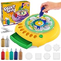 Kit Peinture Tournante Papillon HERMORRYSS - Pour Enfants, Avec Lumière LED, Papier, Peintures Lavables