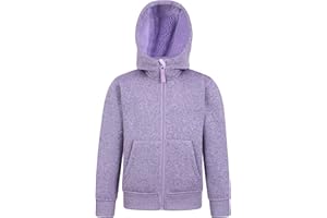 Mountain Warehouse Nevis Felpa con rivesitmento in Pelliccia Bambini - Morbida, Confortevole con Cappuccio Regolabile e Tasche Frontali -Jogging e Passeggiate, Invernale
