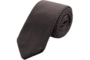 WANYING Uomo 7cm 2,75" Cravatta Ristretto Lavorata a Maglia Skinny Stretta Sottile Cravatta a Maglia Stile Retrò Vintage Sporty Casual Business Da lavoro Basic per Gentlemen