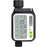 Kazeila Bewässerungscomputer,Automatische Wasser Timer mit 3 Separaten Bewässerungssystem/Automatische Regensensor/Kindersich