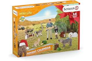 Schleich 98272 Advent Calendar Wild Life 2022, from 3 Years, WILD LIFE - Playset, 24 Teile