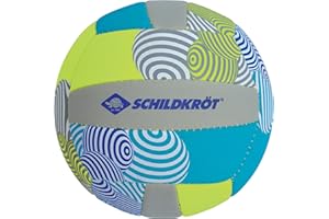Schildkröt Mini Balón de Voleibol de Playa de Neopreno, Tamaño 2, Ø 15 cm, Nuevo Diseño, Superficie Textil Antideslizante, Resistente al Agua Salada, Ideal Para Las Manos de Los Niños