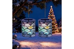 NOWUPUP Regalo Perfecto de Navidad: Luces LED Solares con Efecto 3D para Árbol, Interior y Exterior