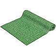 15mm Emerald Green Artificial Grass Pile Roll, 0.5mx2m Natural & Realistic Looking Synthetic Grass Fake Lawn, Artificial Turf Mat for Pet Porch Garden Backyard-Revamp Your Outdoor Space
