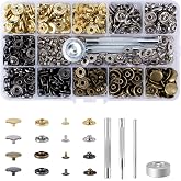 5 Set Rivetti A Vite Con Anello A D In Ottone Oro: Per Borse, Cinture E Accessori Fai-da-Te - 10x5mm