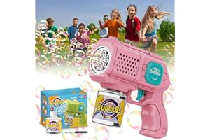 Bombble Bubble Gun, Bubble maker with Bubble Solution, Bubble Machine Toys 10000+ Bubbles Outdoor Gift for Birthday/Party/Wedding, Bubble Gun Boy Girl 3-10 Years