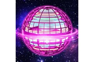 Amplelife Fliegender Ball Pro - 2023 Flying Hover Ball Toys FüR Kinder Jungen Mädchen, Mini Drone Schwebender Boomerang Orb Spielzeug, Halloween Weihnachten Geburtstag Coole Geschenkidee (Rosa)
