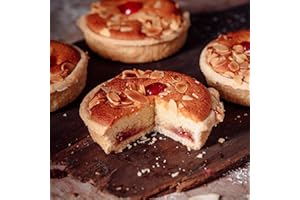 Wilfreds Almond Bakewell Tarts 4-Pack, Lovingly Handcrafted in Our Bakery – Delivered Direct to Your Doorstep - Perfect Bakewell Tart Gift