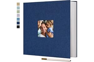 Vienrose Samoprzylepny album fotograficzny, 33 x 32 cm, na 600 zdjęć, album do scrapbookingu, 120 stron, niebieski