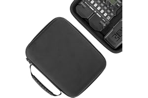 Musiin Premium Velvet Hard Case Compatible with Zoom G1X Four Case B1X A1X Guitar Bass Multi-Effects Processor Pedal Cover(Black)