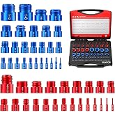 XUNTOP Thread Tester 50PCS Thread Tester 27Standard&amp;23Metric Nut and Screw Thread Size Tester for DIY Car Repair in Complicat