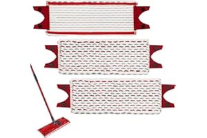 AIYIRIED 3 Pack Microfibre Mop Pads for Vileda 1-2 Spray Mop,Reusable&Washable Mop Head Replacement Mop Pads Refills for Vileda 1-2 Spray Mop/Ultramax/UltraMax Plus/Easywring UltraMax Mop,Multi-Surface Floor