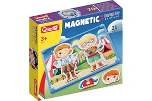 Quercetti - Magnetic Dress Up-karneval, 4421, flerfärgad