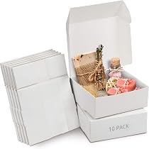nbeads 50 Boîte Carton Blanc, Cadeau Pliable Boîtes-Cadeaux en Carton Rectangle Blanc Cadeau Boîtes à Gâteaux pour la Fête d'anniversaire Nuptiale de Noël, 3.5x5.2x9.5 cm