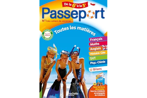 Passeport - Toutes les matières - De la 6e à la 5e - Cahier de vacances 2025