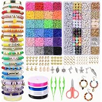 Kit Perles Heishi Fynaro – 5000 Perles Plates 6mm, Pour Fabrication De Bijoux, Neuf