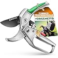 GRÜNTEK Forbici Cesoie da Potatura a Cricchetto per Giardinaggio Professionale Condor 20 cm