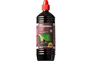 FARMLIGHT Allume-feu liquide pour barbecues et cheminées Bouteille de 1 litre, violet