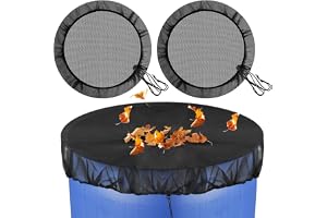 2 stycken regnnät med elastiskt band för åtstramning stöd, regnhink nät, 95 cm diameter regntunna myggskydd, skydd regntunna nät, för myggor/myggor, löv och små djur