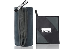 KANGSIT Microfibre Towel - compact, ultra lightweight & quick dry towel, the perfect gym, travel & swimming towel for sports, camping & hiking-80x40cm (Deep Gray, 80x40 cm)