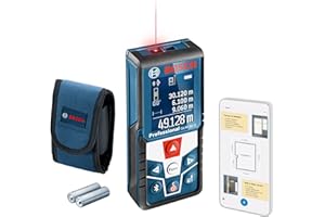Bosch Professional laser measure GLM 50 C (data transfer via Bluetooth, 360° inclination sensor, range - 0.05-50 m, 2 x 1.5 V batteries, protective bag)