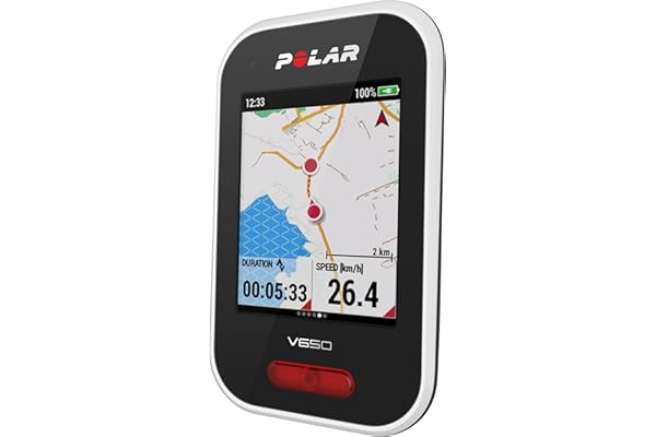 Polar V650 Ordinateur de vélo GPS Moniteur de fréquence Cardiaque Écran tactile