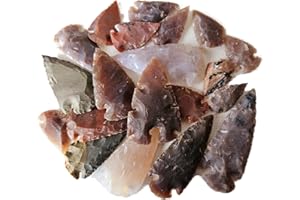 ANIMUS IMPERAT 20 puntas de flecha medianas de 3,5 a 6,5 cm, imitación de piedra