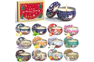 Primevolve Juego de 12 velas perfumadas, 2,5 oz, regalo de cumpleaños para mujeres, regalos para novia, regalos personalizados para Navidad, pequeños regalos para mujeres