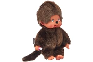BANDAI - Monchhichi - Peluche Monchhichi Original - Peluche Singe Iconique des années 80 Toute Douce 20 cm pour Enfants et Adultes - Jouet Enfant 2 Ans et + - 84637