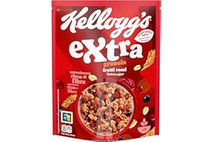 Kellogg's Cereali Extra | Gusto Frutti Rossi | Granola con Avena Croccante | Confezione Singola da 375g (1 x 375g)