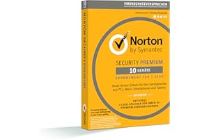 Norton Security Premium 2018 | 10 Geräte | 1 Jahr | PC/Mac/iOS/Android | Download