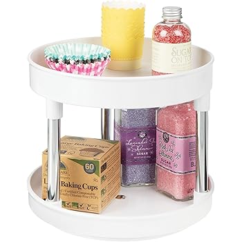 iDesign 54731EU Linus Drehteller/Küchenablage/Tisch Drehbarer Organizer