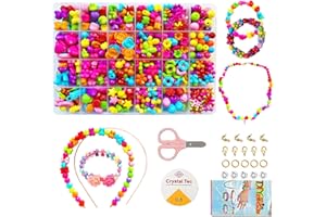 VYTUNG Children DIY Beads Set,Bracelet Bead Art & Jewellery-Making,Bead String Making Set,24 Different Types and Shapes Colorful Acrylic DIY (color 5#)