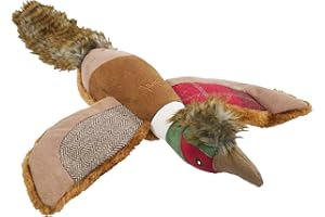 Rosewood Joules Squeaky Peluche Fagiano Interactive Training Dog Toy 46 x 36 cm