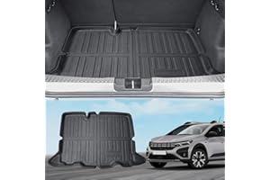 ECOZEN Tapis de Coffre en TPE pour Dacia Sandero 3/Sandero Stepway 3 2021-2025 Original Scan 3D inférieur Tapis Caoutchouc, 3 Couches Bac de Coffre antidérapant imperméable, Bord Haut Toutes Saisons
