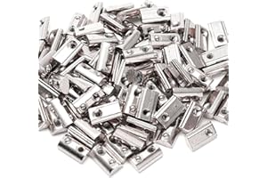 alwaiiz 50 Stück T Nutmuttern, T Muttern Hammerkopfmutter mit Kugel, Kohlenstoffstahl Schiebe T Nut Mutter für Aluminiumprofil