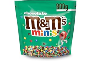 MARS M&M'S Minis - Bonbons Chocolat au Lait - Sachet Bonsons Grand Format - Bonbons en Gros - 800g Sachet de Chocolats à Offrir ou à Partager
